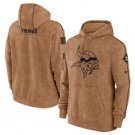 Vikings 2023 Brown Salute to Service Pullover Hoodie