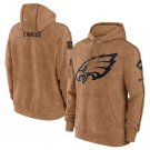 Eagles 2023 Brown Salute to Service Pullover Hoodie
