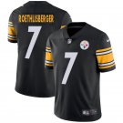 Men's Steelers 7 Ben Roethlisberger Black Stitched Limited Jersey