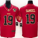 49ers 19 Deebo Samuel Red Gold Stitched Men Jersey