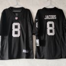 Raiders 8 Josh Jacobs Black 2023 Men Jersey