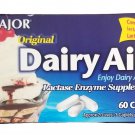 Dairy Aid Lactase 3000 ORIGINAL STRENGTH 60 Caplets