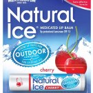 Mentholatum Natural Ice Medicated Lip Protectant SPF 15 CHERRY balm (PACK OF 6)