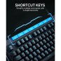 Aukey KMG17 Mechanical Keyboard Blue Switches 104key with Volume Control Button