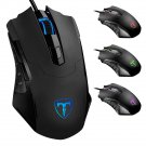 Gaming Mouse Wire T7 7 Buttons Breathing Light Ergonomic Game USB Computer Mice