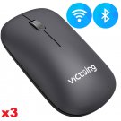Victsing PC269A Wireless and Bluetooth Mouse Dual Mode and Portable Mice (3pack)