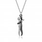 Valentine Couple Hug Necklace Lovers Hugging Pendant Valentine's Day Couple Gift