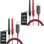 Universal USB Charger - 3.7V-7.4V w/ Light, Fits UV-25PRO, M-5R, Retevis Walkie Talkies
