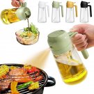 2 in 1 Oil Spray Bottle 470ml Leakproof Olive Oil Dispenser for Cooking & Baking