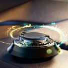 Solar Car Air Freshener Automatic Rotating Aromatherapy Diffuser for Essential Oils