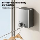 Retractable Stainless Steel Clothesline Space-Saving Pull-Out Drying Rack for Home