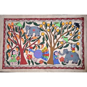 Mithila hand painting from Nepal