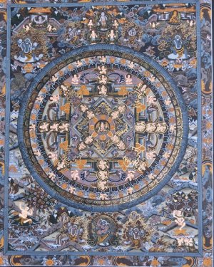 Mandala Thangka (Thanka) Tibetan Art Painting from Nepal