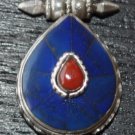 Pendant with Lapis and coral-p8-rs