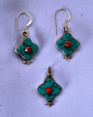 Small Blue Jewellery set