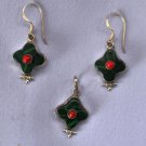 green onyx jewellery set