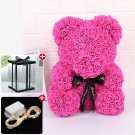 Wedding Led Rose Teddy Bear With Box Women Valentines Girlfriend Birthday Gifts