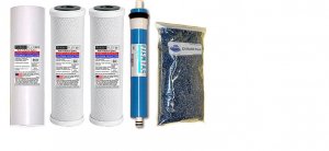 Optima Vision Dual Carbon Filter Set W/Mem and DI refill