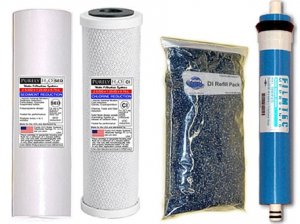 RODI Filter Set Sed/Carb/DI Bag 50 GPD Membrane