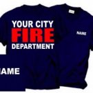 Personalized Firefighter T-shirt Fire Department Uniforms -  Father's Day