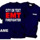 Personalized EMT/EMS Firefighter T-shirt Fire Department Uniforms
