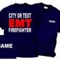 Personalized EMT/EMS Firefighter T-shirt Fire Department Uniforms