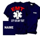 Personalized EMT logo Firefighter T-shirt Fire Department Uniforms