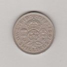 KGV1 ERA, CIRCULATED 2 SHILLING COIN, 1951