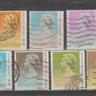 9 DIFFERENT USED HONG KONG DEFINITIVE STAMPS, 1987, QE11 ERA