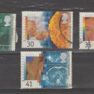 GB USED POSTAGE STAMPS, FULL SET EUROPA - DISCOVERIES & INVENTIONS, 1994