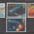 GB, ROYAL MAIL ISSUE, FULL SET OF 4 USED STAMPS, HALLEY'S COMET, 1986