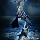 BATMAN Adam West Burt Ward & the shark PHOTO 8x12 inches POSTER Art NEW DESIGN