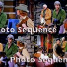 BONANZA Michael Landon Lorne Greene Mitch Vogel PHOTO Sequence #01 BONANZA Michael Landon Lorne Greene Mitch Vogel PHOTO Sequence #01