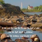 Lighthouse**8"x10"**Matted Art***1John 1: 4,5