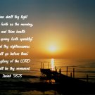 Dock Sunset--"8x10" Original Matted Photo**Isaiah 58:8