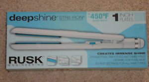 Deep Shine Flat Iron Hair Straightener New Str8 Ceramic Ionic Rusk Deep Shine Flat Iron Hair Straightener New Str8 Ceramic Ionic