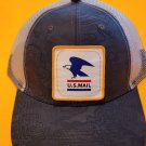 U.S. MAIL POW MIA TOP GUN Green Imprinted Design/Grey Mesh Patched Snapback