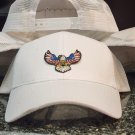 American Eagle Patch White Mesh Snapback Trucker Hat