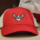 American Eagle Patch Red/White Mesh Snapback Trucker Hat