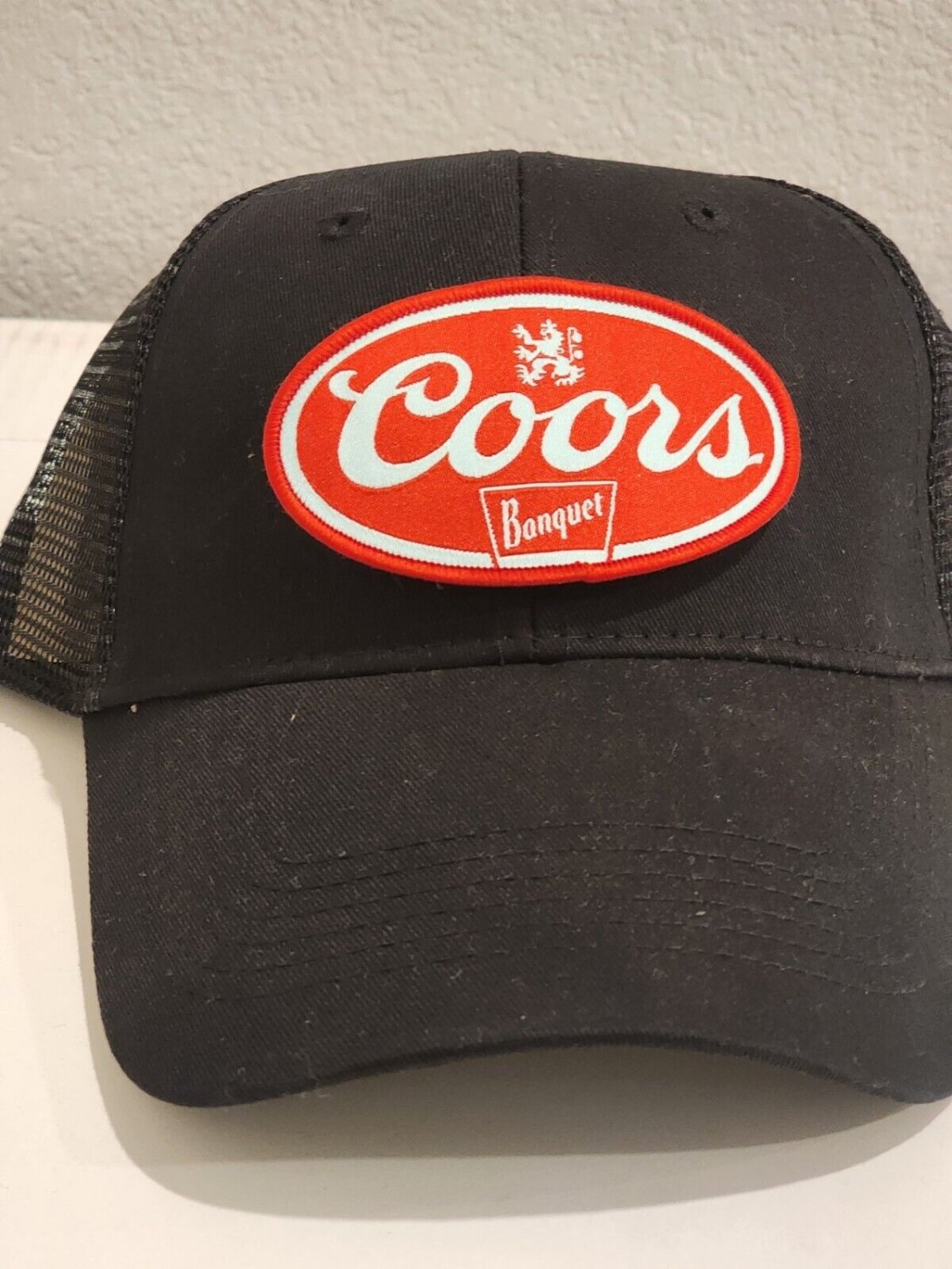 Coors Patch Black Mesh Snapback Trucker Hat