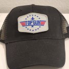 TOPGUN Patch Black Mesh Snapback Trucker Hat