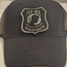 POW MIA Patch Black Mesh Snapback Trucker Hat