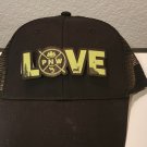 LOVE PNW Patch Black Mesh Snapback Trucker Hat