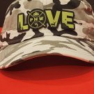 PNW LOVE Patched White Camo Cadet Hat