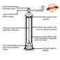 ALEXANDER Brass Salt Mill 9-Inch Adjustable Premium ATLAS Grinder 9'' #109