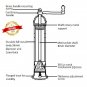 ALEXANDER GREEK Chrome Plated Brass Pepper Mill 7.5-Inch Adjustable ATLAS #202