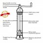 ALEXANDER Chrome Brass Pepper Mill 7-Inch Adjustable Handmade ATLAS Grinder #212