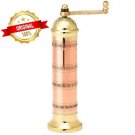 ALEXANDER Copper-Brass Salt Mill 8-Inch Adjustable Handmade ATLAS Grinder #418