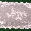 Floret Lace Table Runner 14 Inches x 38 Inches White