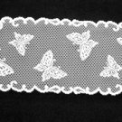 Butterflies Table Runner 12 x 54 White Heritage Lace